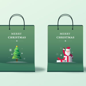 christmas reusable shopping bags​