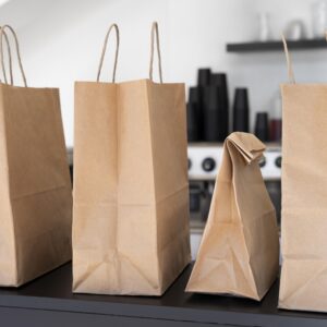 brown takeaway bags​