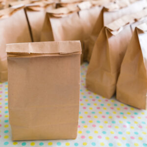 kraft paper grocery bags